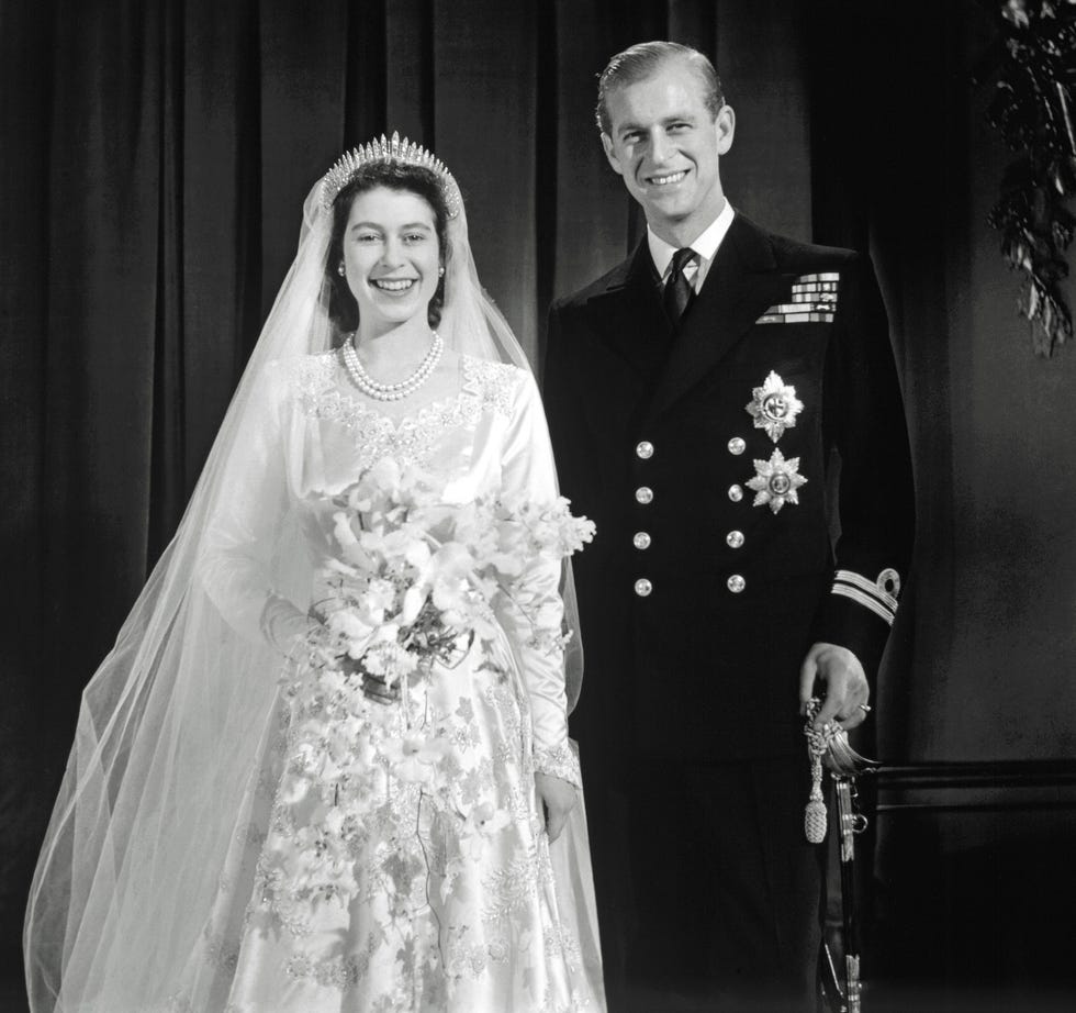 wedding ceremony portrait of a bride and a groom