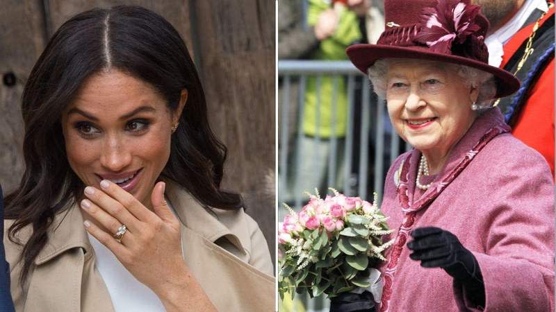 The Queen drove to Frogmore to tick off Markle for rudeness, according to a source.MEGA