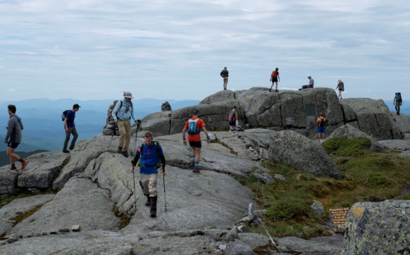 Mount Marcy summit traffic