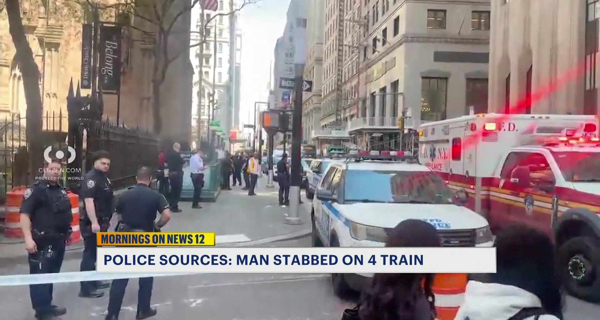 News 12 | Bronx | Attacker On Run After Stabbing Man Aboard Bronx Train