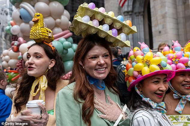 Casey Sobel, a Brooklyn based artist, said that the event not only allows New Yorkers the chance to step into spring, but it also offers an opportunity 'to create something beautiful, elaborate and silly without being able to focus on who spent the most amount of money'