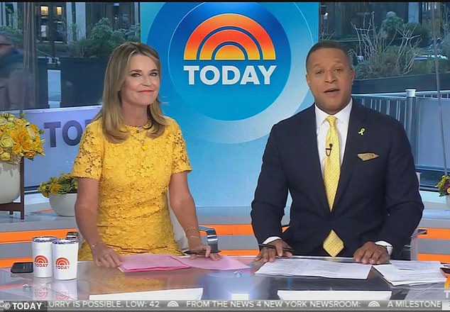 Savannah told viewers 'it's good to be home' as she made her return to Today on Monday morning