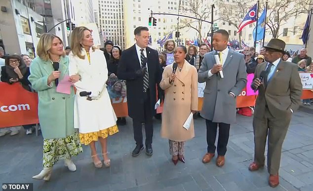 At one point, Al Roker handed her a handkerchief to wipe away her tears