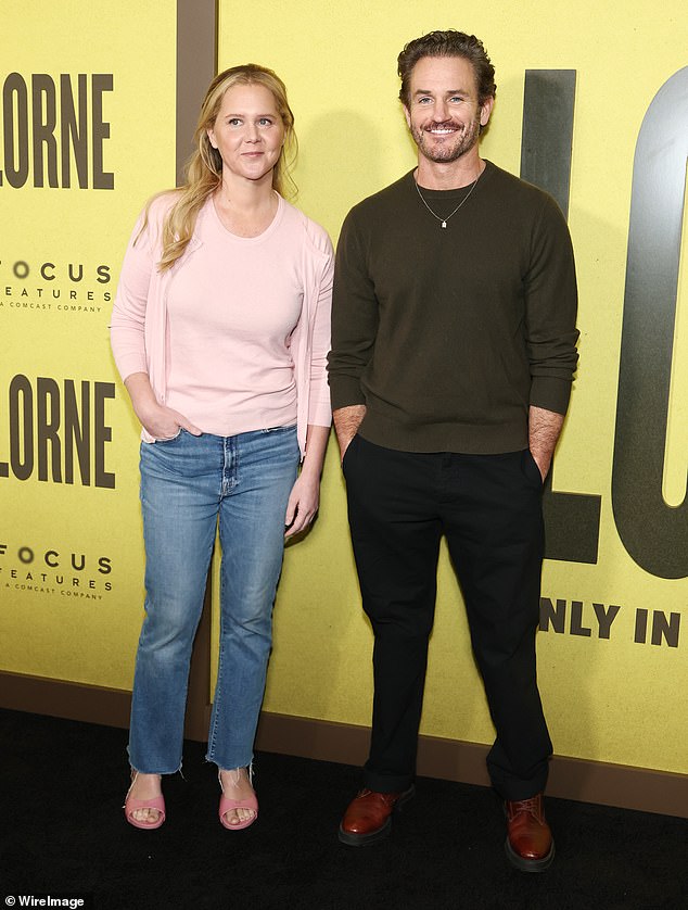 After getting in her solo shots, Schumer posed for photos with her Life & Beth co-star Kevin Kane, 49