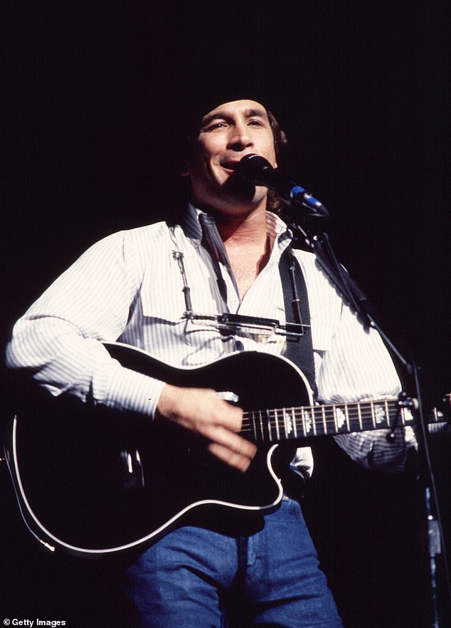 American Country musician Clint Black pictured playing at the Beacon Theatre, New York, at the gig McBride attended on June 22, 1990
