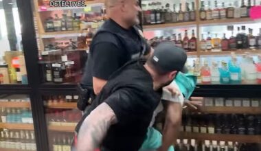 Two NYPD detectives were caught on video brutalizing a man during an arrest in a liquor store in Brooklyn on Tuesday. NYC Mayor Zohran Mamdani and NYPD Commissioner Jessica Tisch called the video 'disturbing'