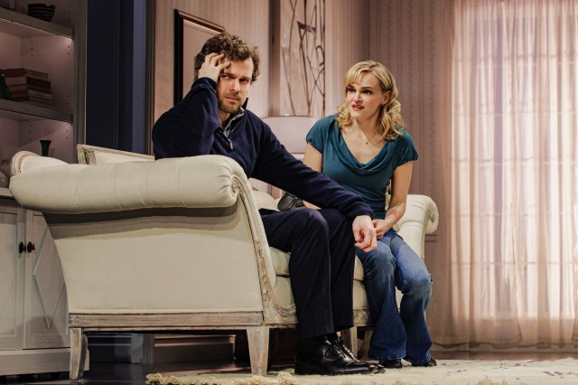 11 Alden Ehrenreich and Madeline Brewer in BECKY SHAW Photo by Marc J. Franklin