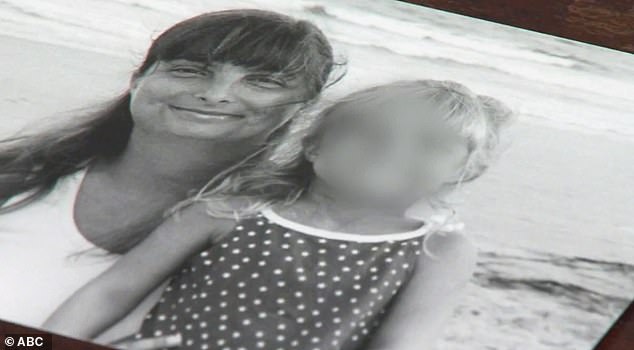 Gayle is pictured with her daughter who was 10 when her mother vanished