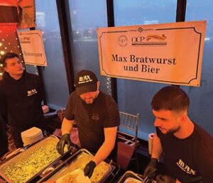 Max Bratwurst und Bier (47-02 30th Ave., Asto­ria) served up scrumptious samples.