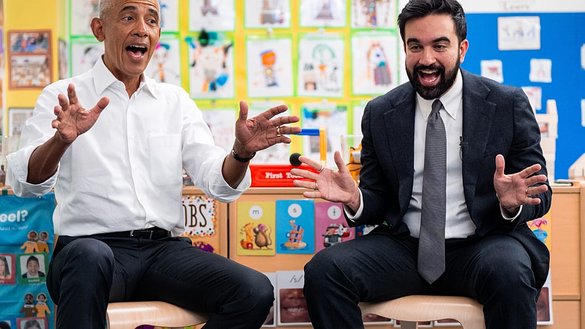 Video. Obama and Mamdani sing with kids during first meeting in New York