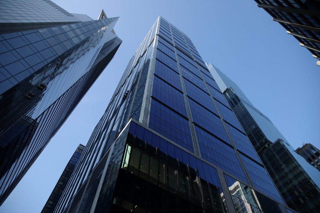 The 50 Hudson Yards tower is one of the city’s tallest office buildings.