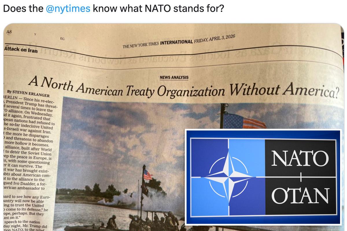 New York Times draws scorn for bungling meaning of NATO in headline: 'How embarrassing and sad'