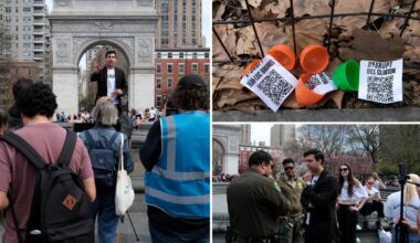 'Epstein Egg Hunt' sends liberals scouring Manhattan for $200 prize -- as organizer is hit with summons