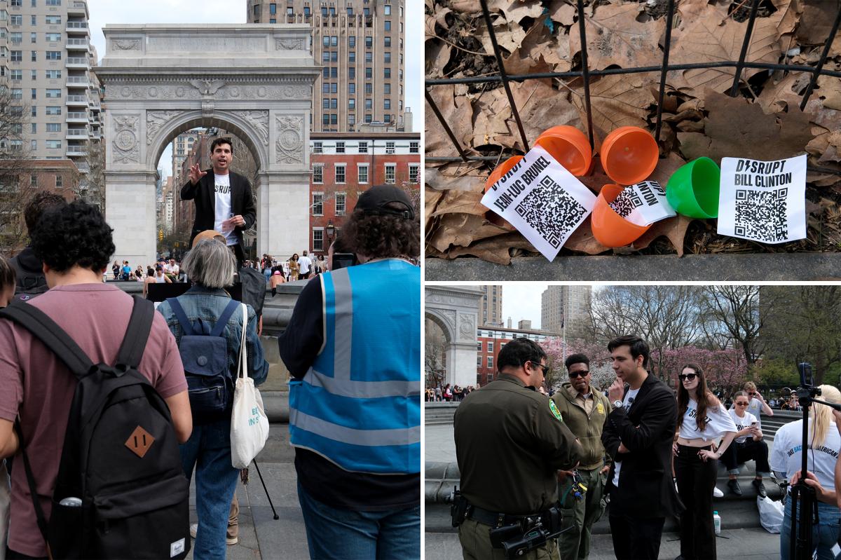 'Epstein Egg Hunt' sends liberals scouring Manhattan for $200 prize -- as organizer is hit with summons