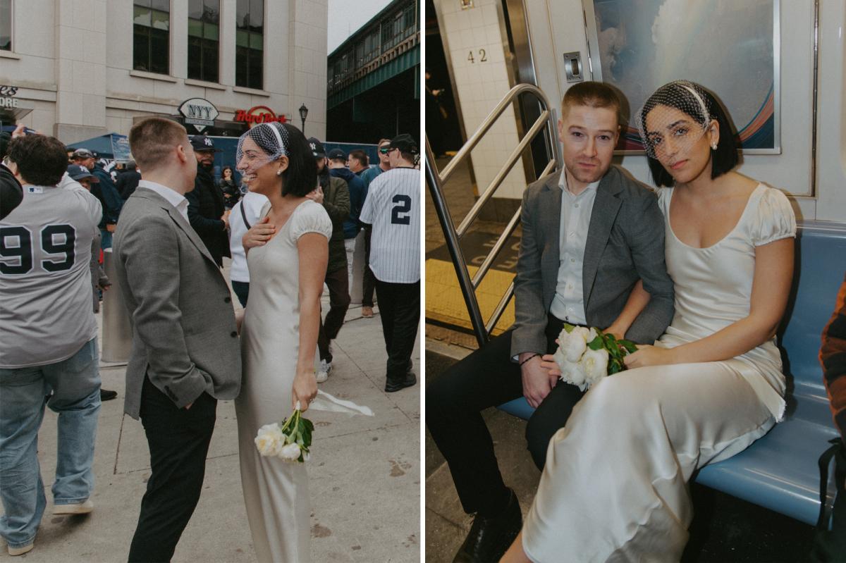 Couple gets married at City Hall and go straight to Yankees Opening Day