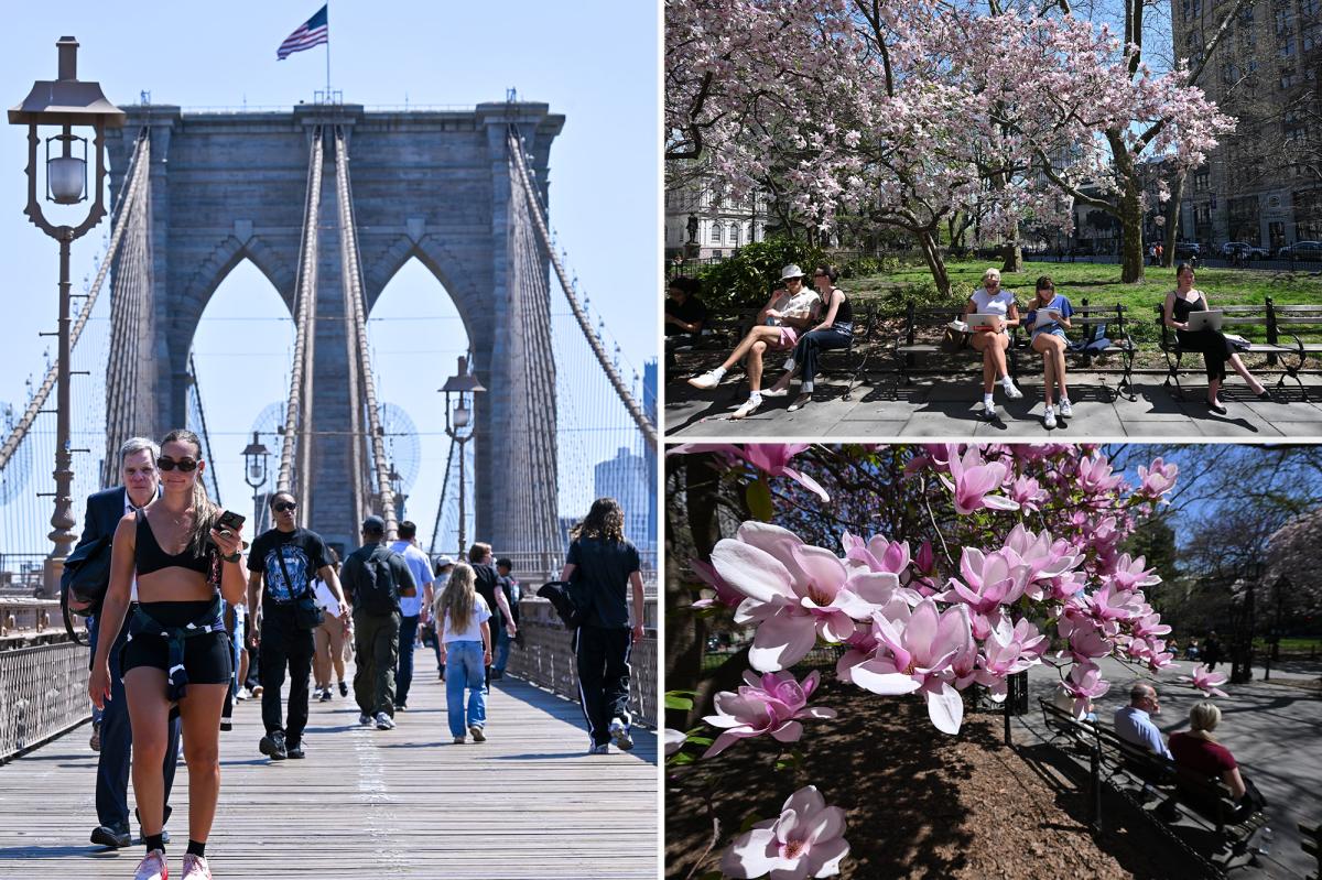 Big Apple poised to break nearly 80 year record with summer-like temps on Wednesday -- but it won't last long