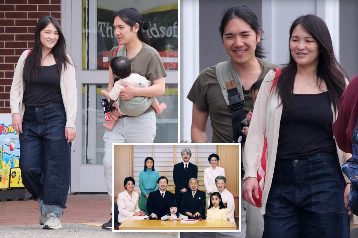 Japan's Princess Mako, who gave up royal life to marry commoner, spotted with baby after fleeing NYC