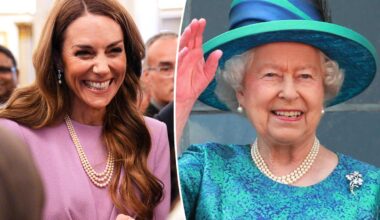 Kate Middleton wears Queen Elizabeth's pearls for 100th birthday