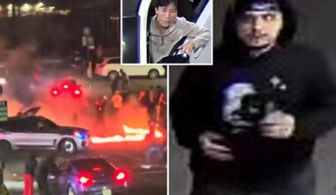 NYPD images show 2 ruffians involved in fiery NYC car meet-up
