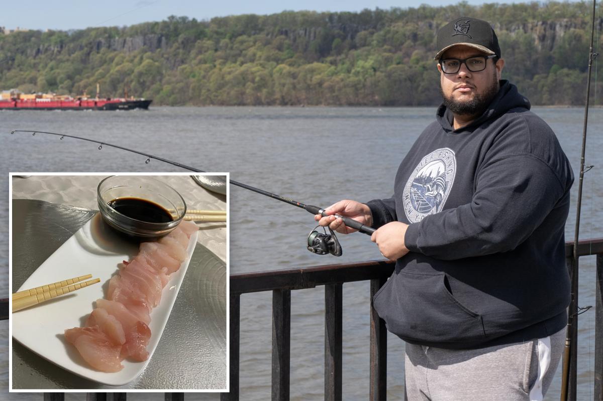 NYC man likes eating sushi he caught in the Hudson River