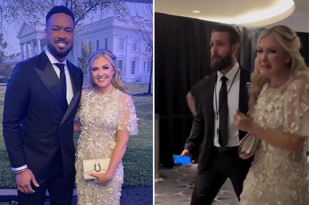 Rattled Erika Kirk rushed out of White House Correspondents' Dinner after shooting