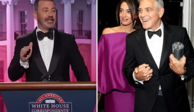 George Clooney slammed after defending Jimmy Kimmel's quip about 'expectant widow' Melania Trump