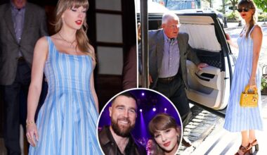 Taylor Swift breaks cover for NYC outing with dad Scott ahead of Travis Kelce wedding