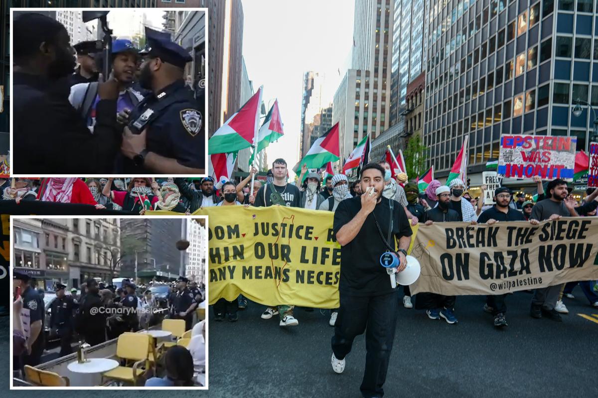 Protesters scream anti-Israel slurs at diners outside NYC Jewish restaurant, call to 'Bomb Israel'