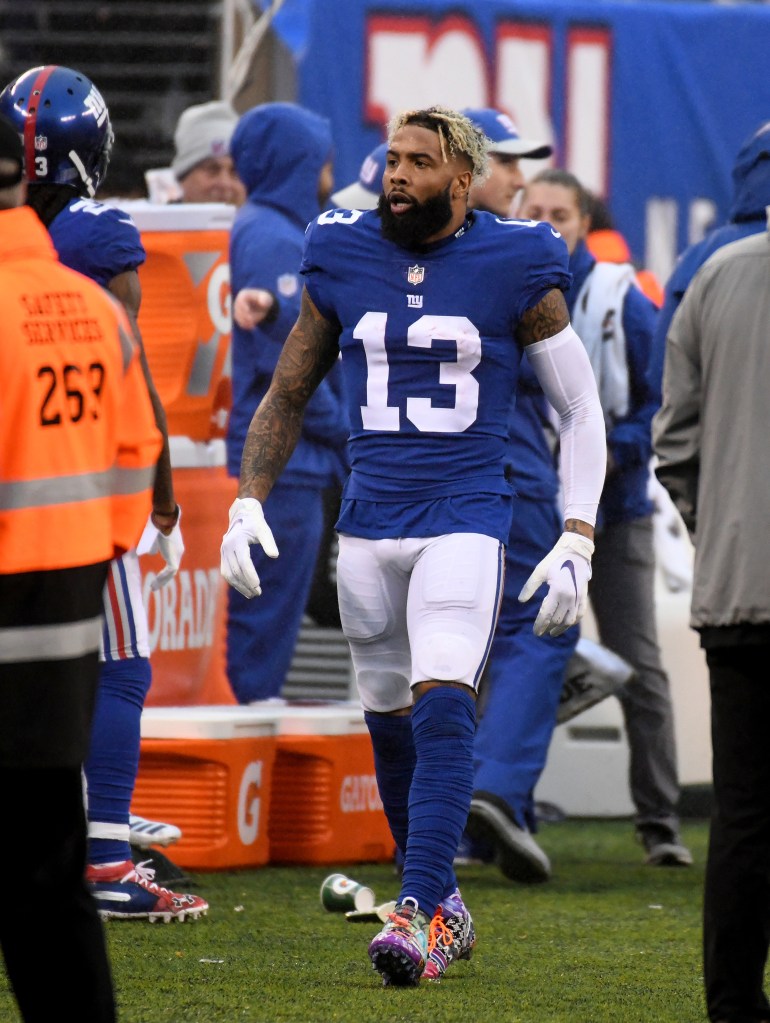 Former Giants wide receiver Odell Beckham Jr., who is a free agent, is getting a physical at the team's facility on Monday.