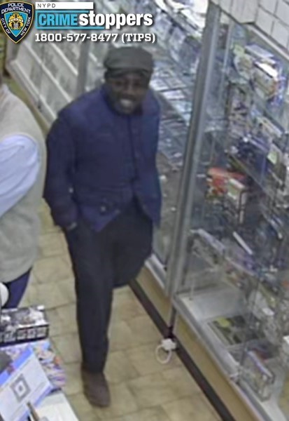 The alleged attacker shoved the elderly man and dealt repeated blows, cops said.