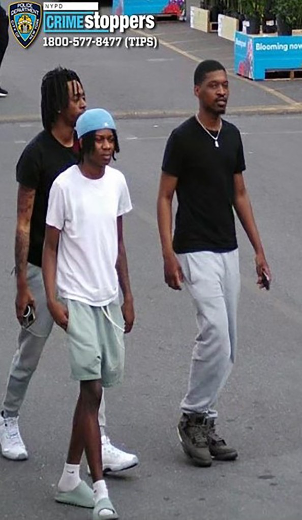 Crime Stoppers image of three men.