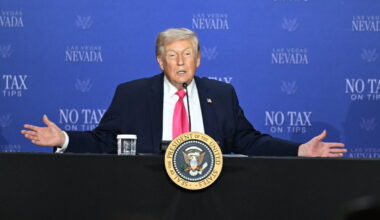 Trump Promotes ‘No Tax on Tips’ in Las Vegas and Brushes Off Iran War Inflation Concerns