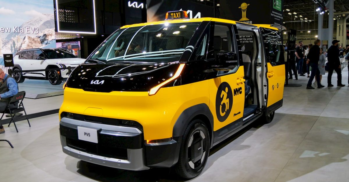 Kia unveils 'first-of-its-kind' PV5 WAV New York EV taxi