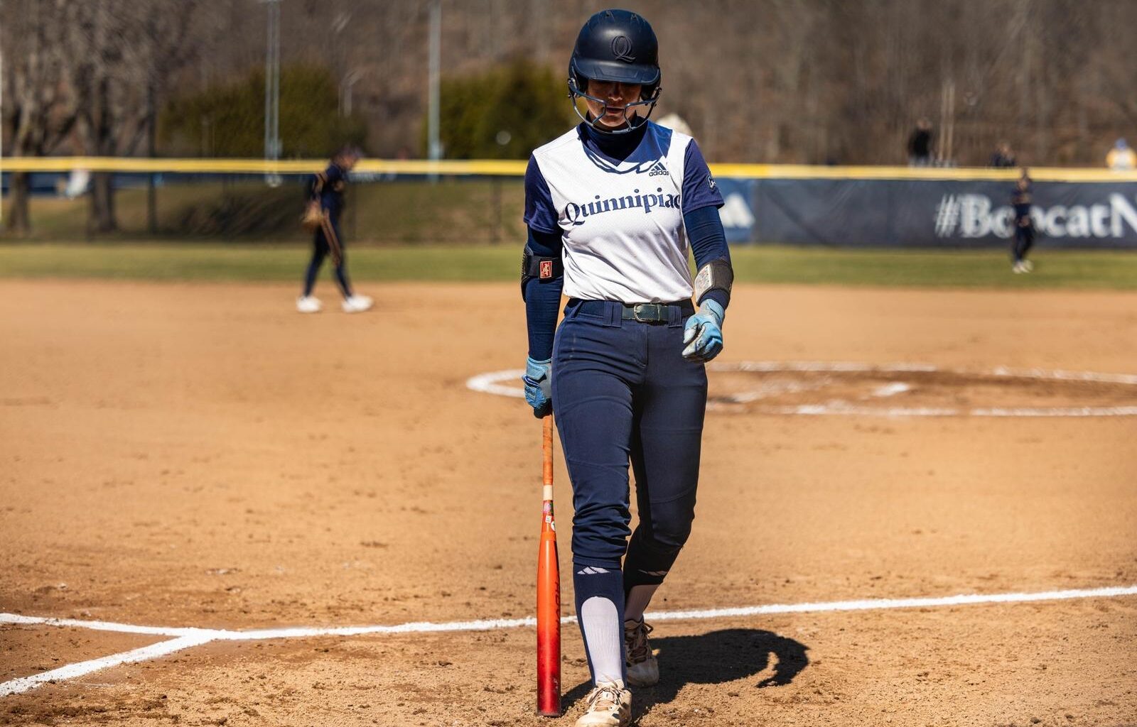 Natalia Apatiga at Second Base Against UC Davis (2.14.26 in Las Vegas, NV)