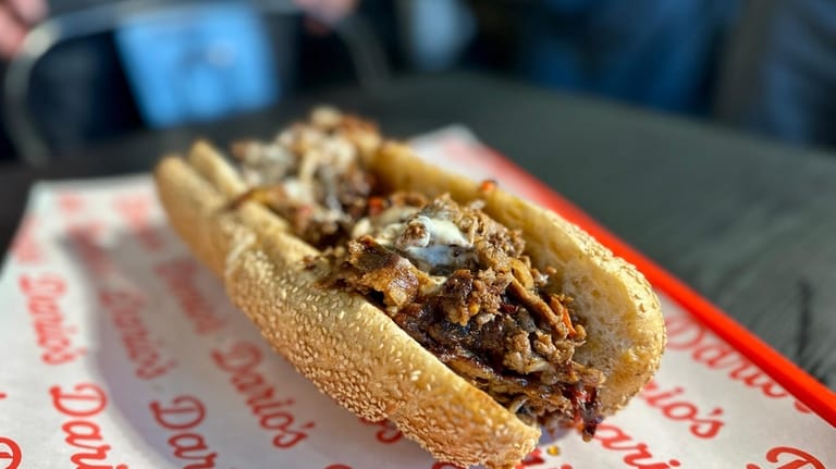 The Philly cheese steak at Dario's Pizza in West Hempstead.