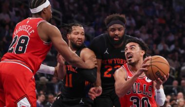 Knicks rout Bulls 136-96 in a game they led by 47 points