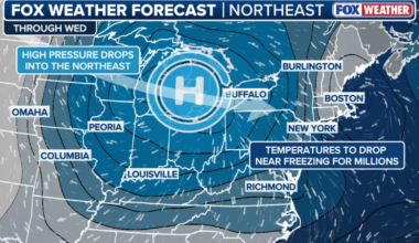 Northeast weather: Cold front brings freeze, snow chances