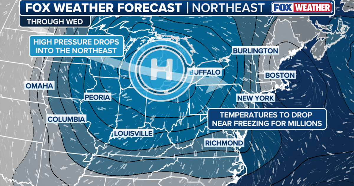 Northeast weather: Cold front brings freeze, snow chances