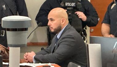 Former NYPD officer gets 3 to 9 years in prison for throwing a cooler that caused fatal crash