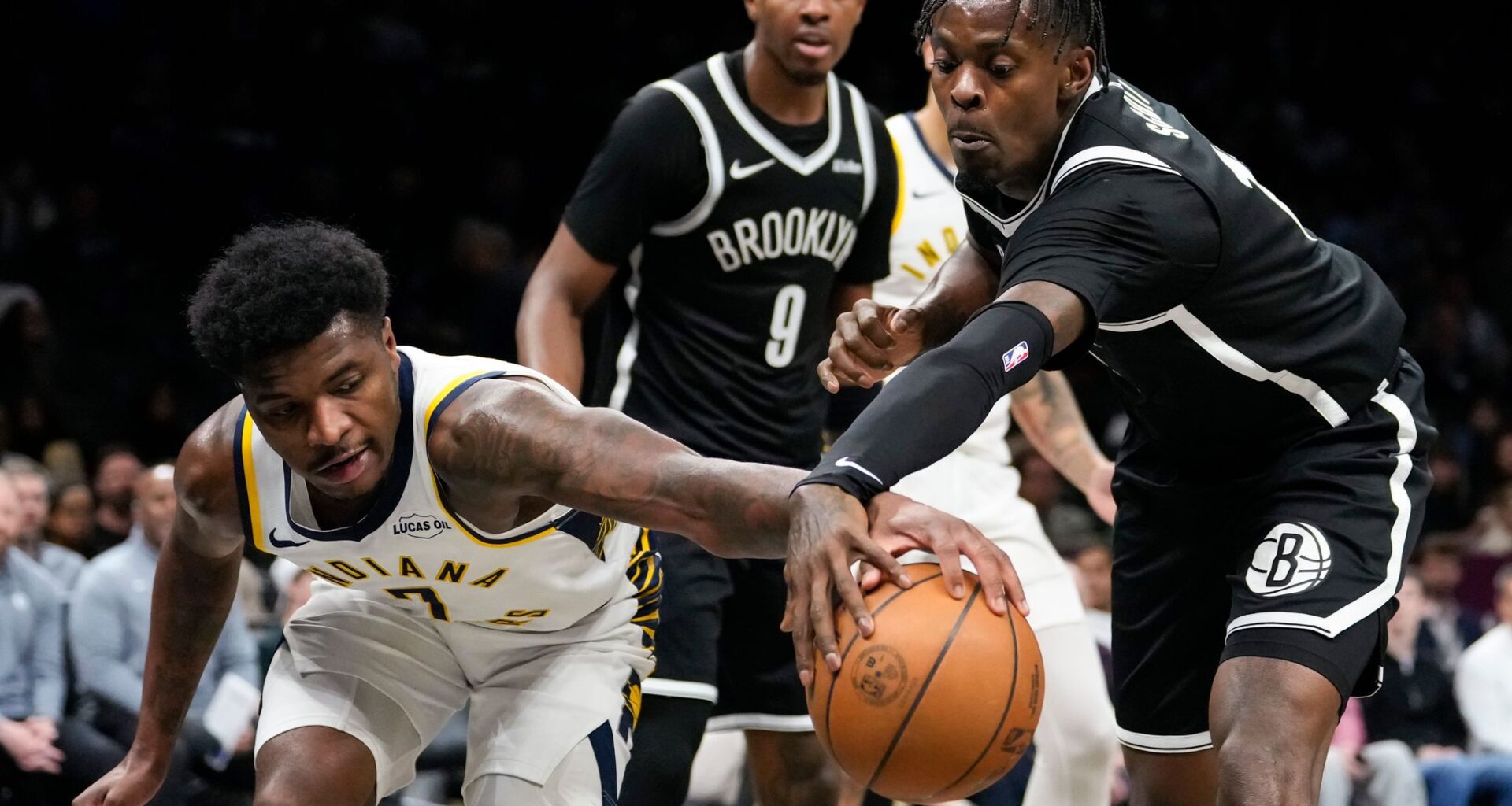Pacers get double-digit scoring from 7 players in a 123-94 win over the Nets