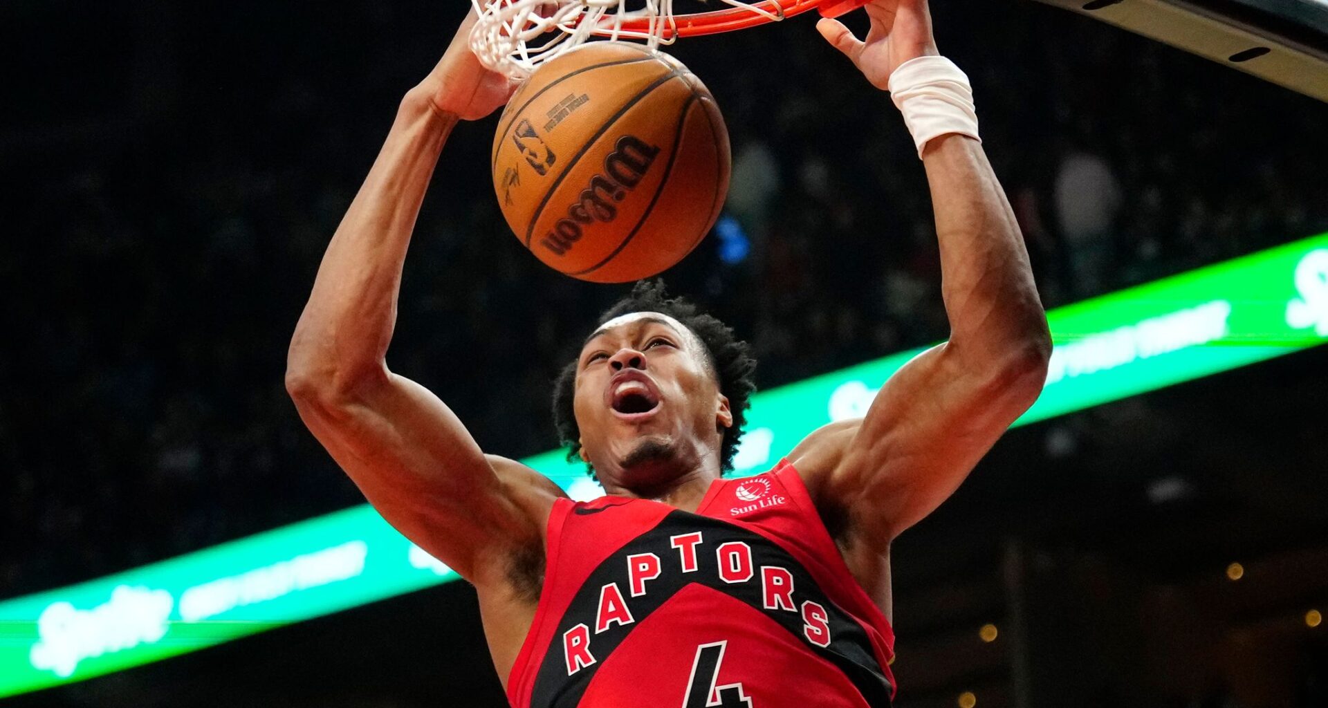 Barnes has third triple-double of season as Raptors rout Nets 136-101 to clinch playoff berth