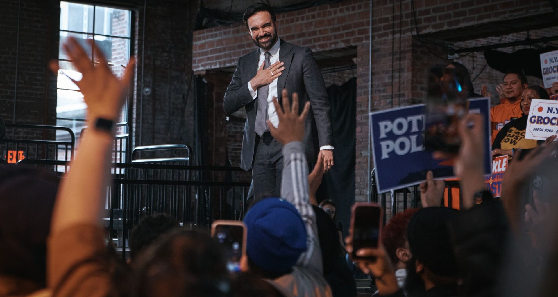 At 100 days rally, Mamdani celebrates and charts a course toward city-run grocery stores