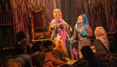 Junior LaBeija and Bryson Battle in Cats: The Jellicle Ball. Photo: Matthew Murphy and Evan Zimmerman for MurphyMade