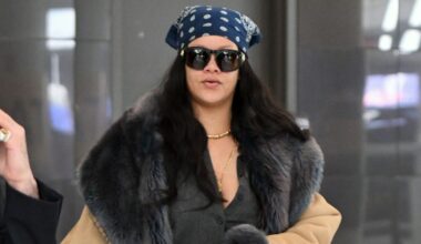 Rihanna Uses a Bandana to Complete Her New York City Look