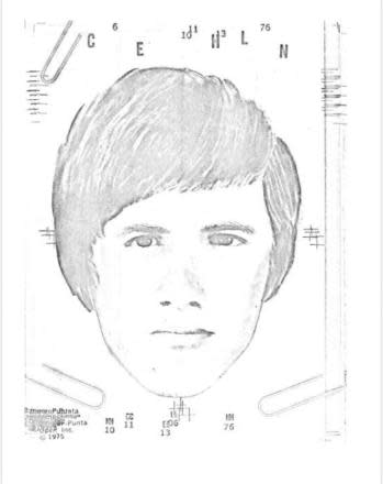 Sketch provided by the New York State Police, Troop C