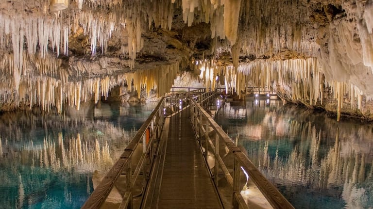 Explore the Crystal Caves in Bermuda.