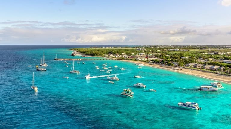 A beach at Grand Turk on the Turks and Caicos...