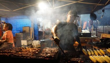 Head to the Queens Night Market for a smorgasbord of cheap street food