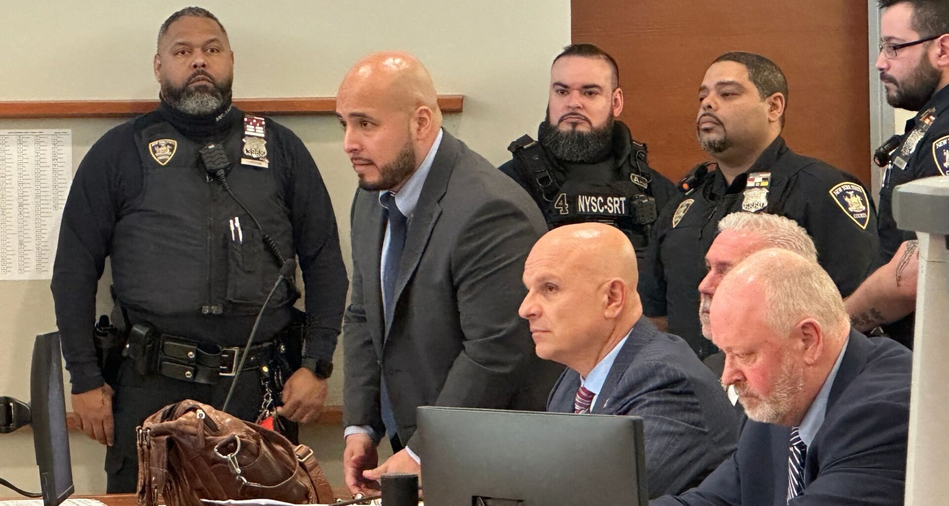 Ex-NYPD sergeant freed from jail while he appeals his conviction for deadly cooler throw