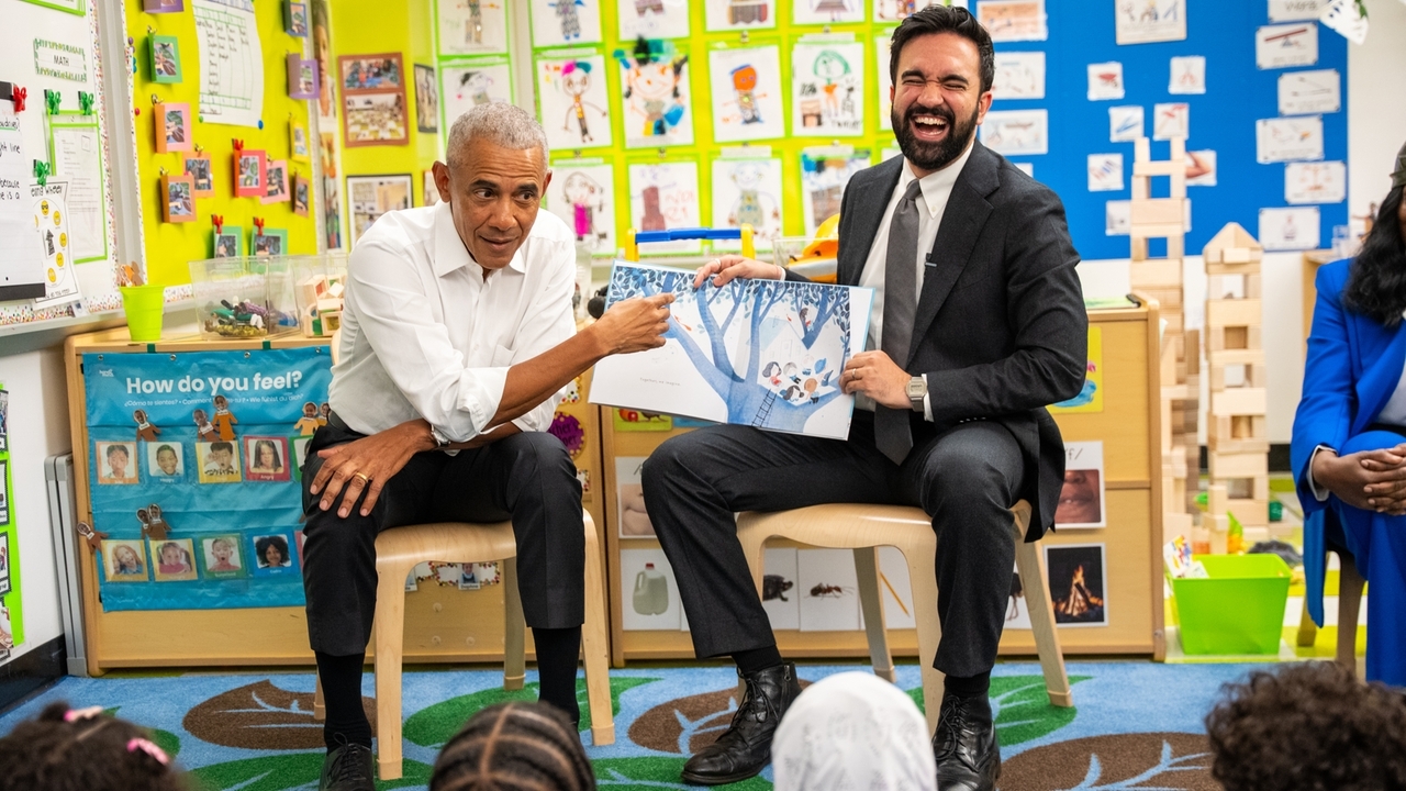 Obama meets Mamdani in New York City before reading to preschoolers